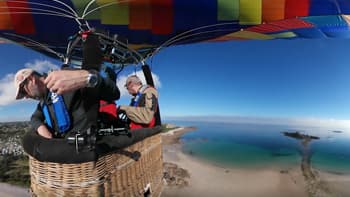 Les Côtes d'Armor en 360° depuis une montgolfière