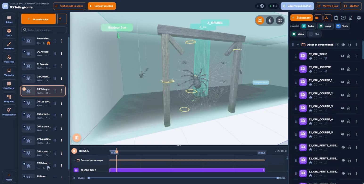 Halloween en réalité mixte : easypop360 à l'épreuve du terrain avec « La maison des Ombres »