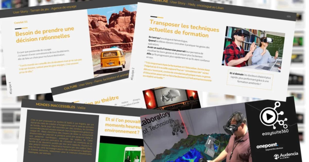 135 cartes d'usages VR par secteur