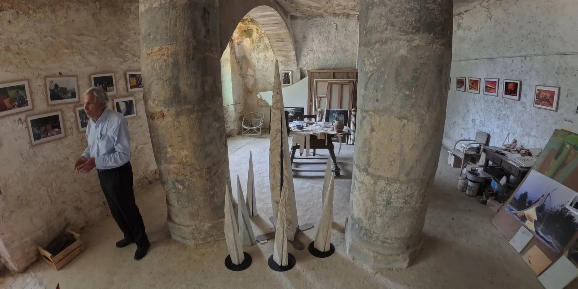 L'atelier troglodyte d'Olivier Debré, capté en 360°