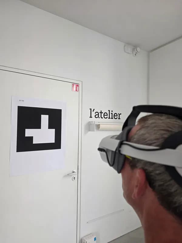 Consigne 5 : regarder le marqueur placé à gauche du mot « atelier »