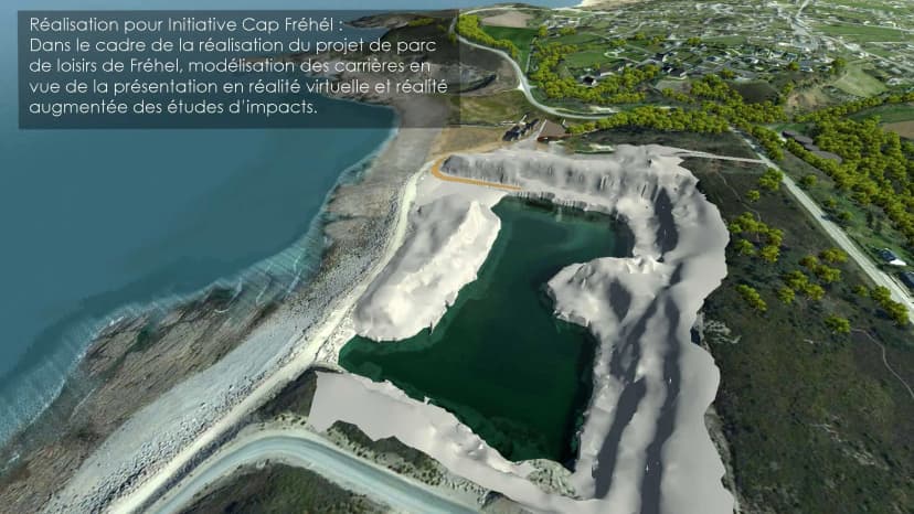 Modélisation 3D des carrières pour études d'impact