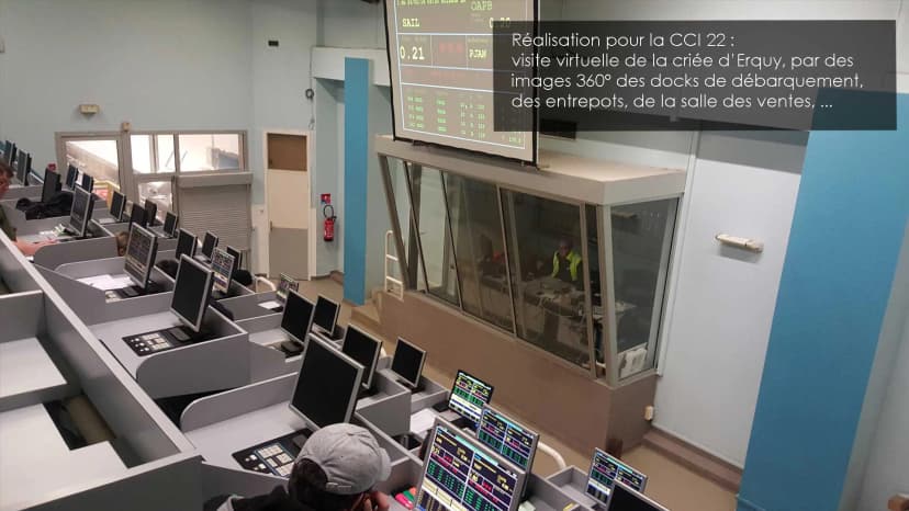 Visite virtuelle de la criée d'Erquy