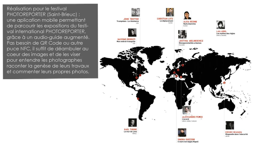 Notre équipe en Google Glass au Festival Photoreporter de Saint-Brieuc, 2014