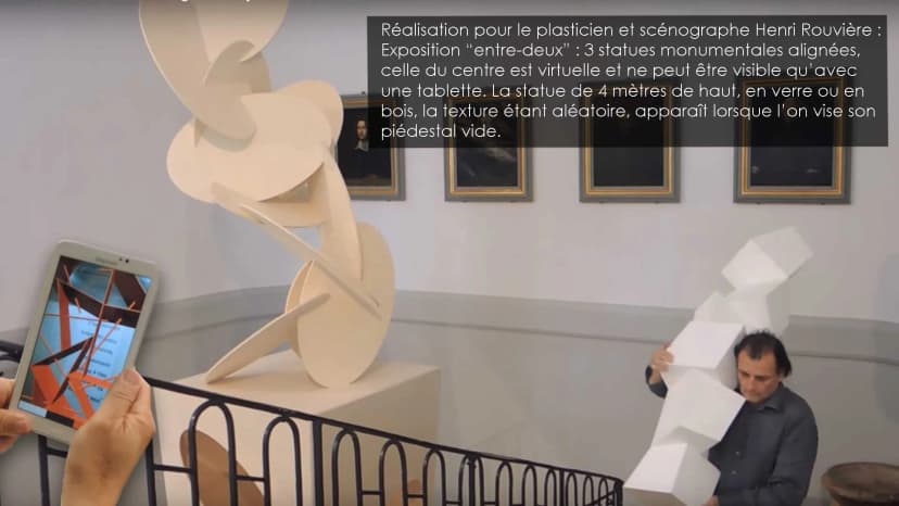 Expo "entre-deux" : statue monumentale virtuelle
