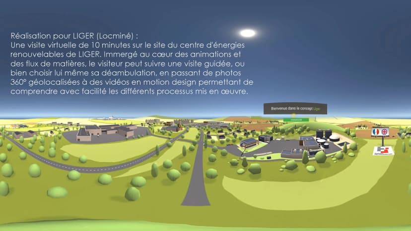 Visite virtuelle du site d'énergies renouvelables LIGER