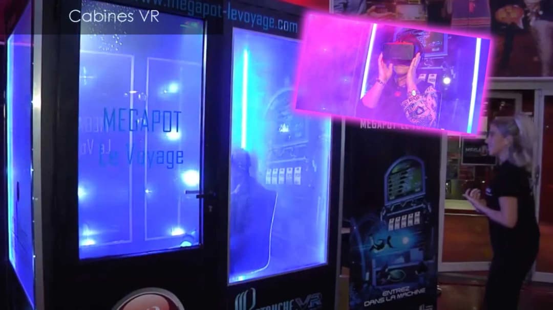Cabines de réalité virtuelle Partouche présentées au journal de 20h de TF1
