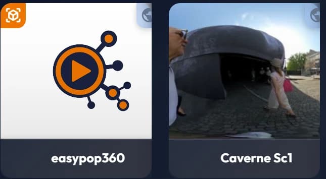 A story thumbnail carrying the mixed reality badge