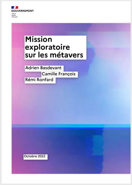 Exploratory Mission on Metaverses, French Government