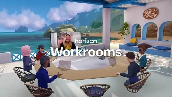 Workrooms: example of a virtual meeting room