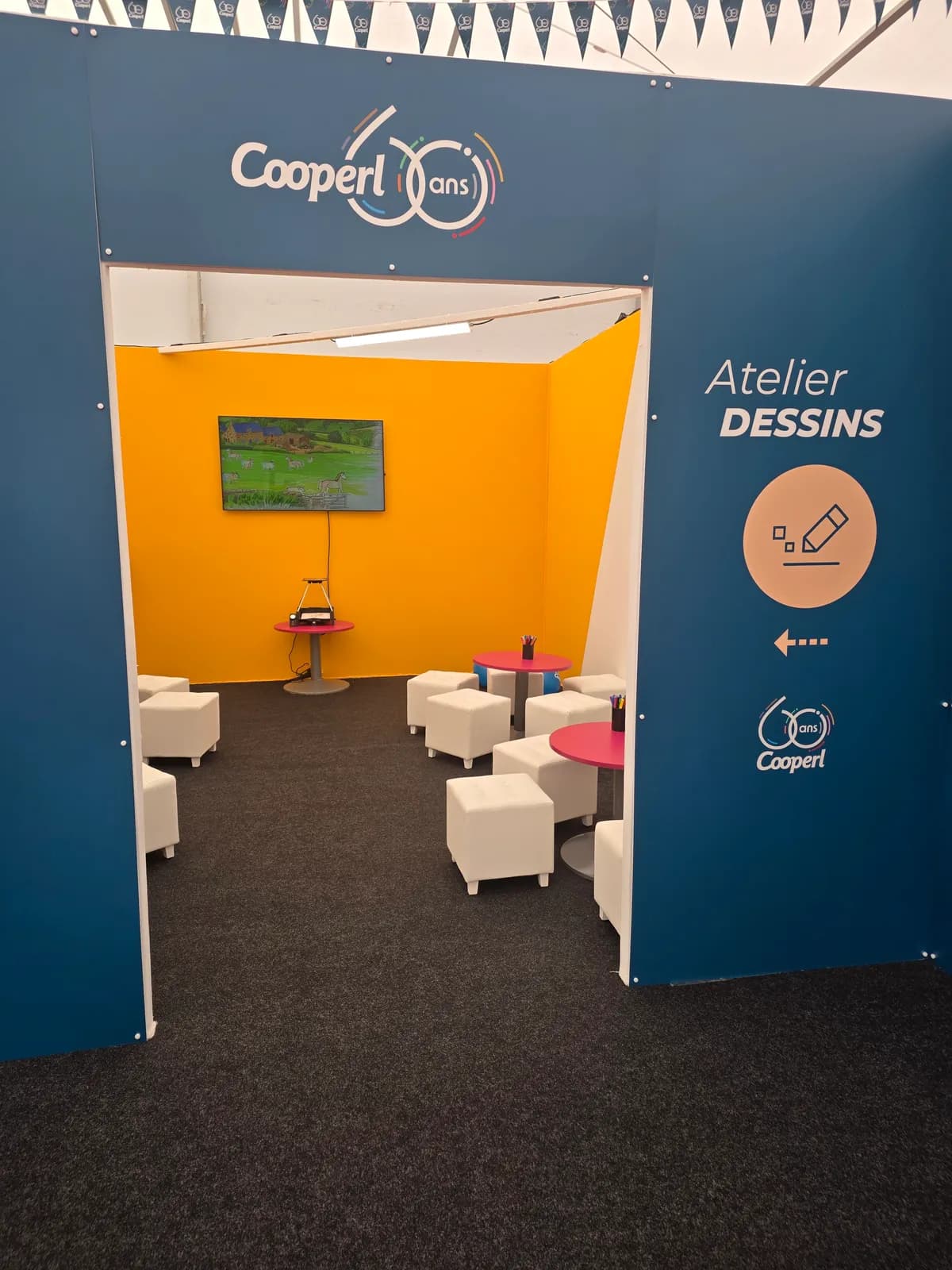 L'espace Atelier Dessins Color Ze World aux 60 ans de Cooperl