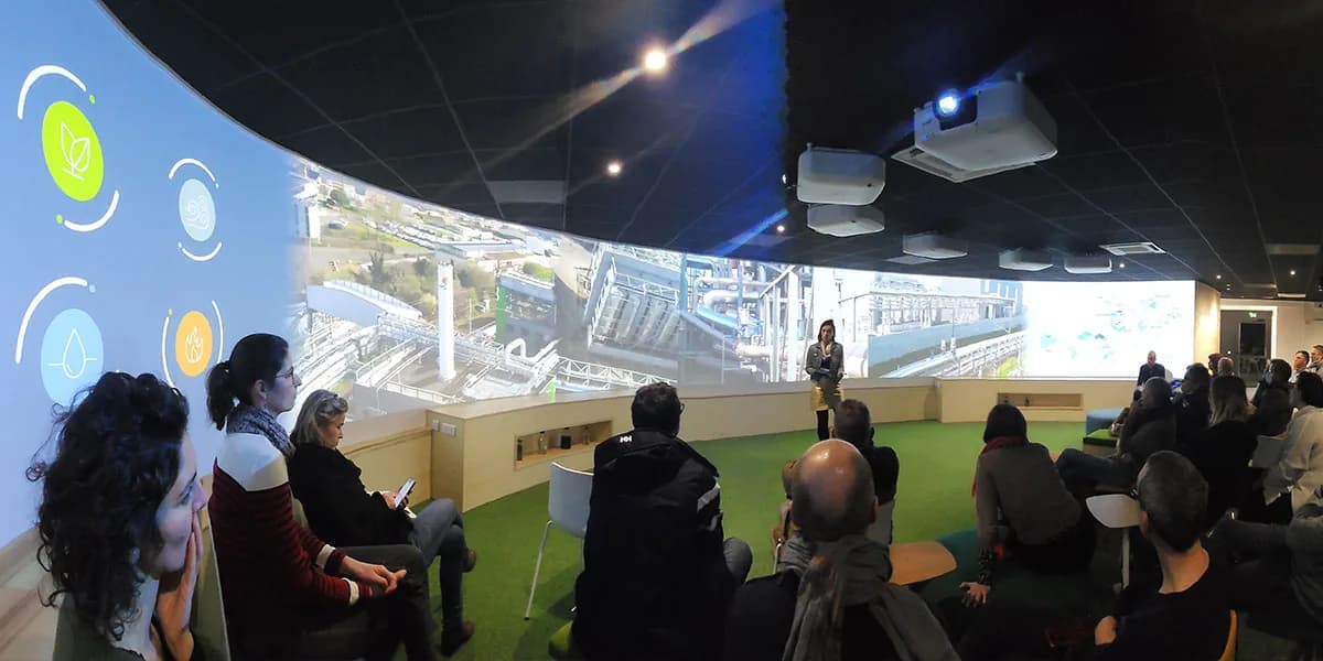 Vue intérieure de La Bulle