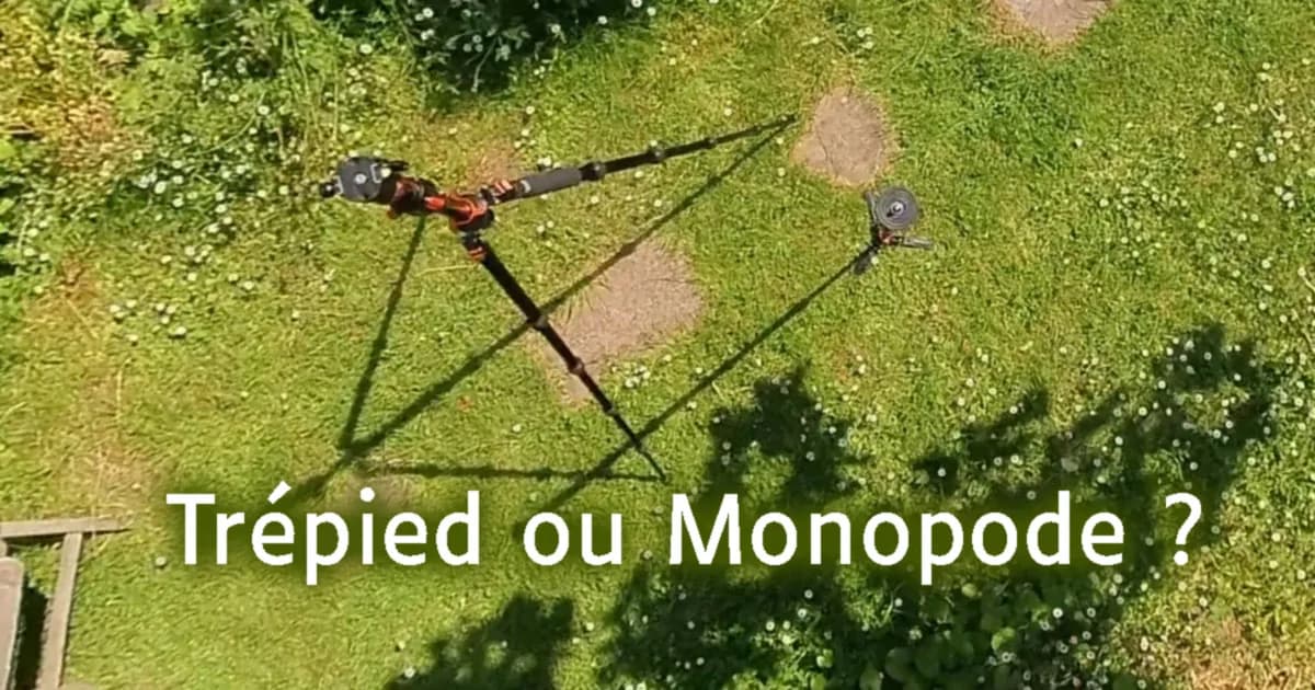 Stabiliser une caméra 360 avec un monopode