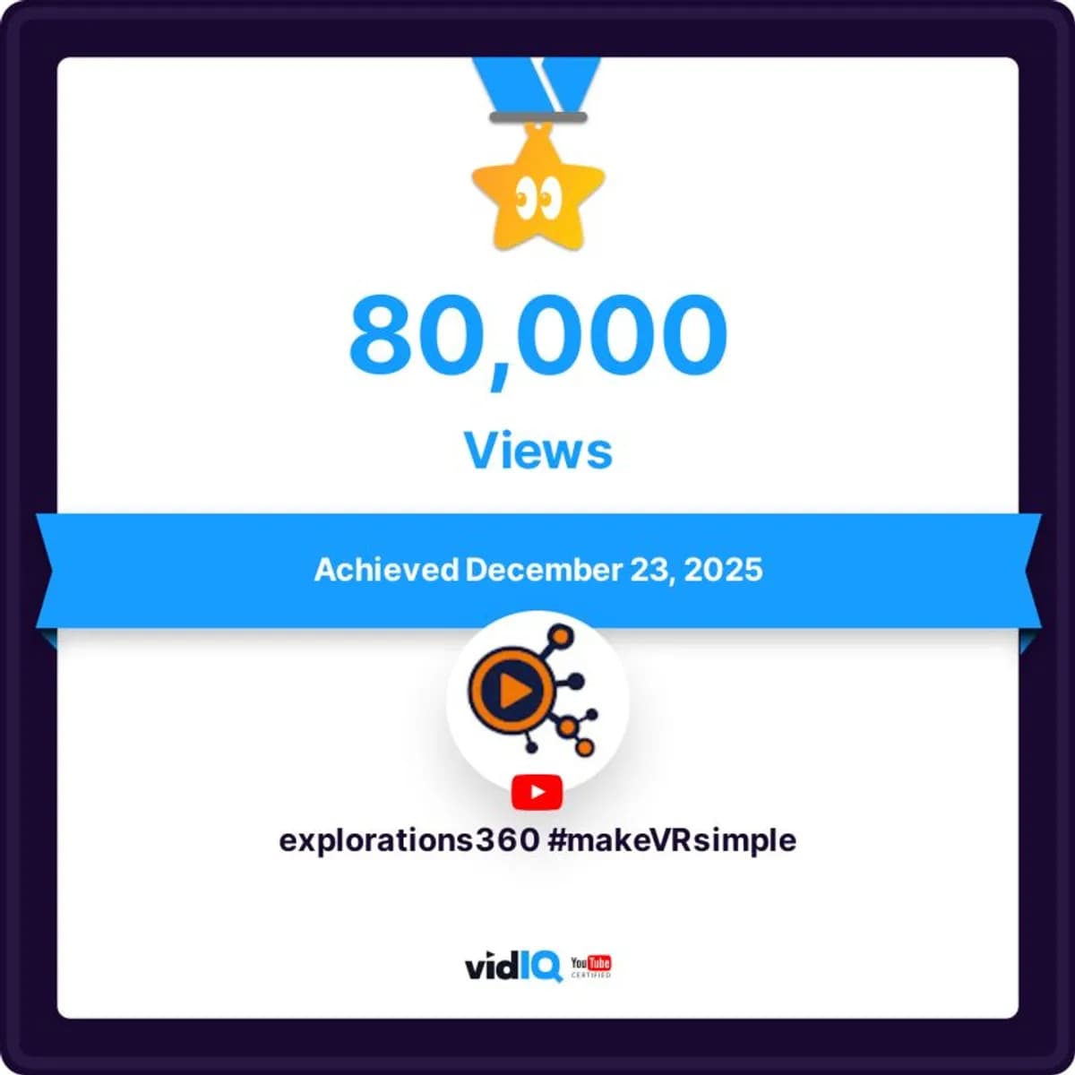 80 000 vues sur notre chaîne YouTube !