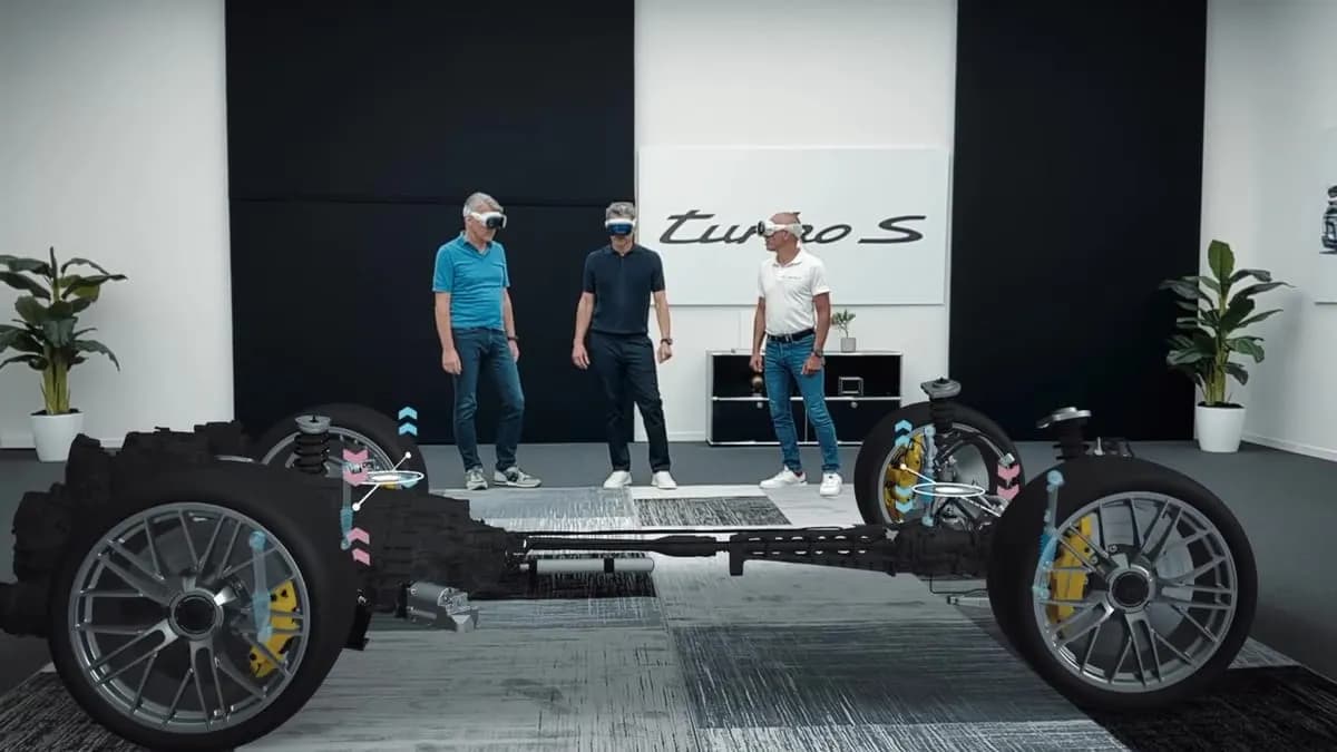 Porsche utilise des casques Vision Pro co-localisés pour présenter son nouveau groupe motopropulseur