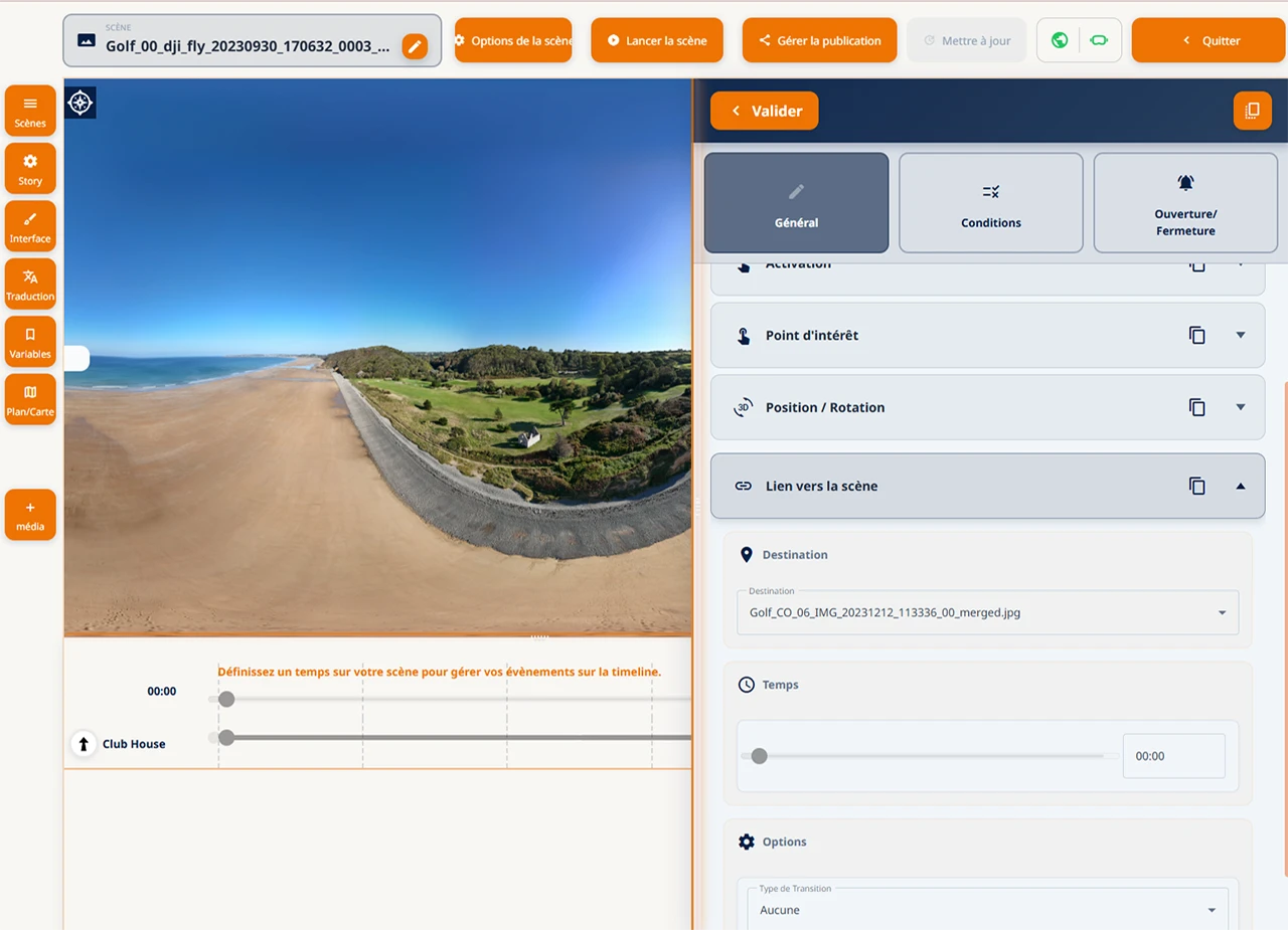 Éditeur de scène easystory360