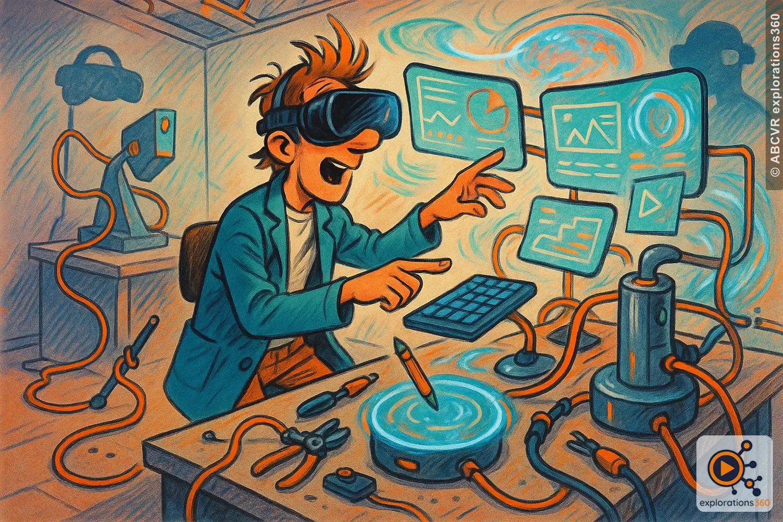 Espace de travail VR